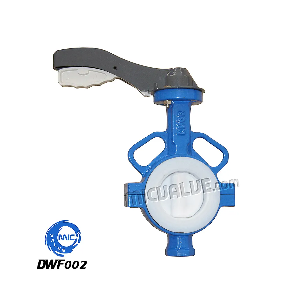 Wafer Butterfly Valve[PTFE Coated Disc & Aluminium Hand Lever] — DWF002