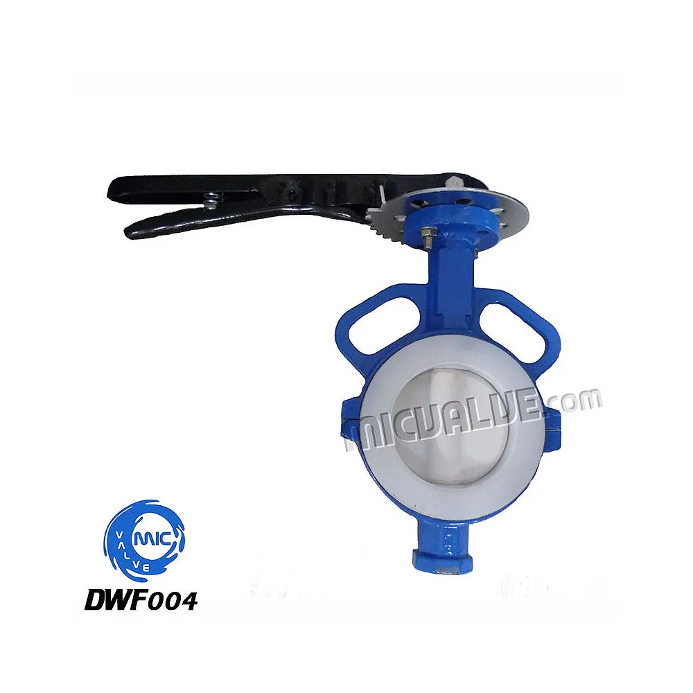Wafer Butterfly Valve[PTFE Coated Disc & CS Hand Lever] — DWF004