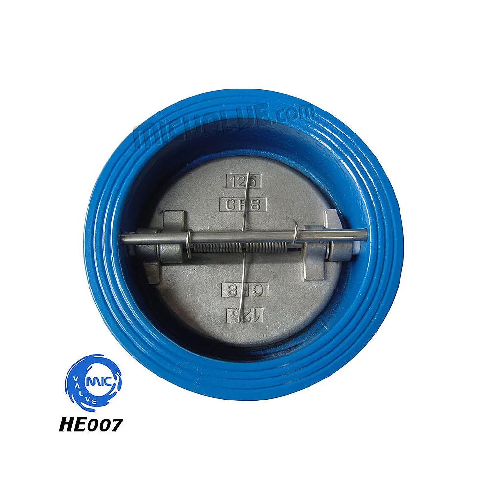 Check Valve[Europe Wafer Dual Plate & CF8 Disc] — HE007