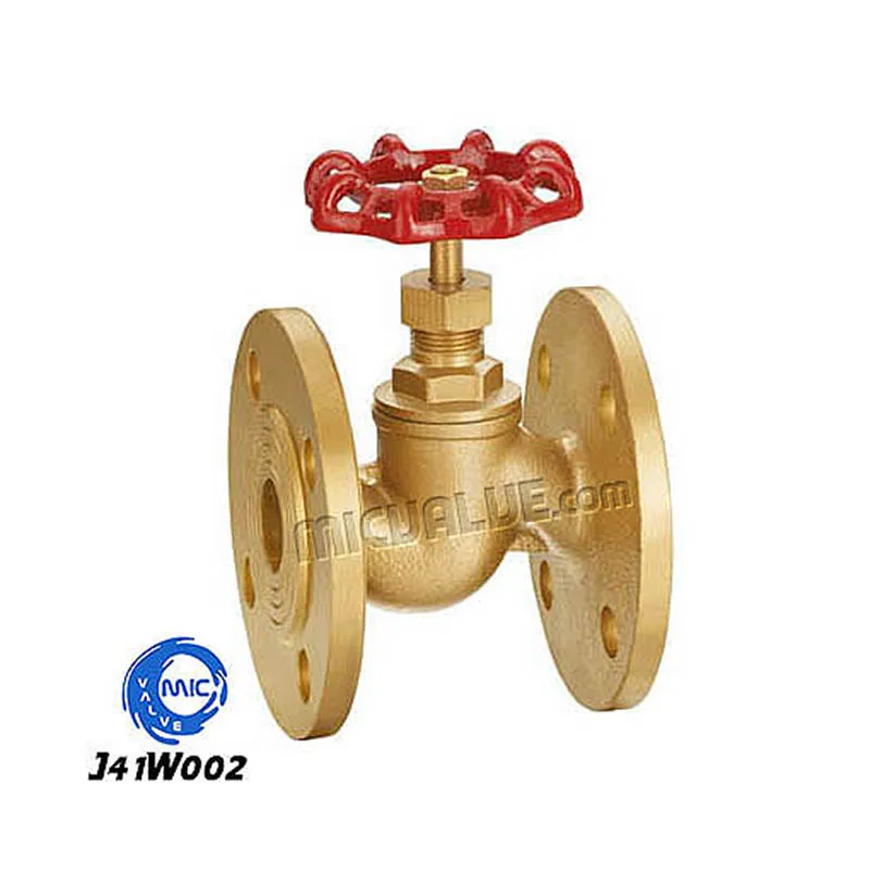 Flanged End Brass Globe Valve — J41W002