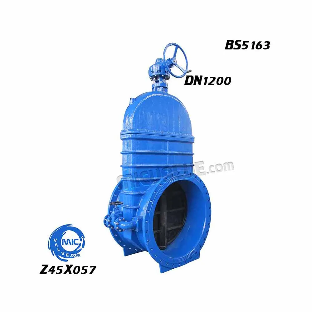 Non_rising Stem Resilient Seated Gate Valve with by-pass valve BS5163 DN1200 — Z45X057