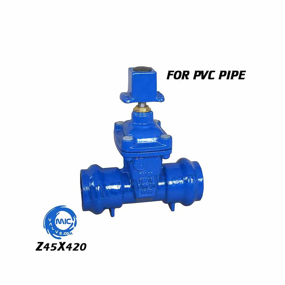 Non-rising Stem Resilient Seated Gate Valve for PVC pipe — Z45X420