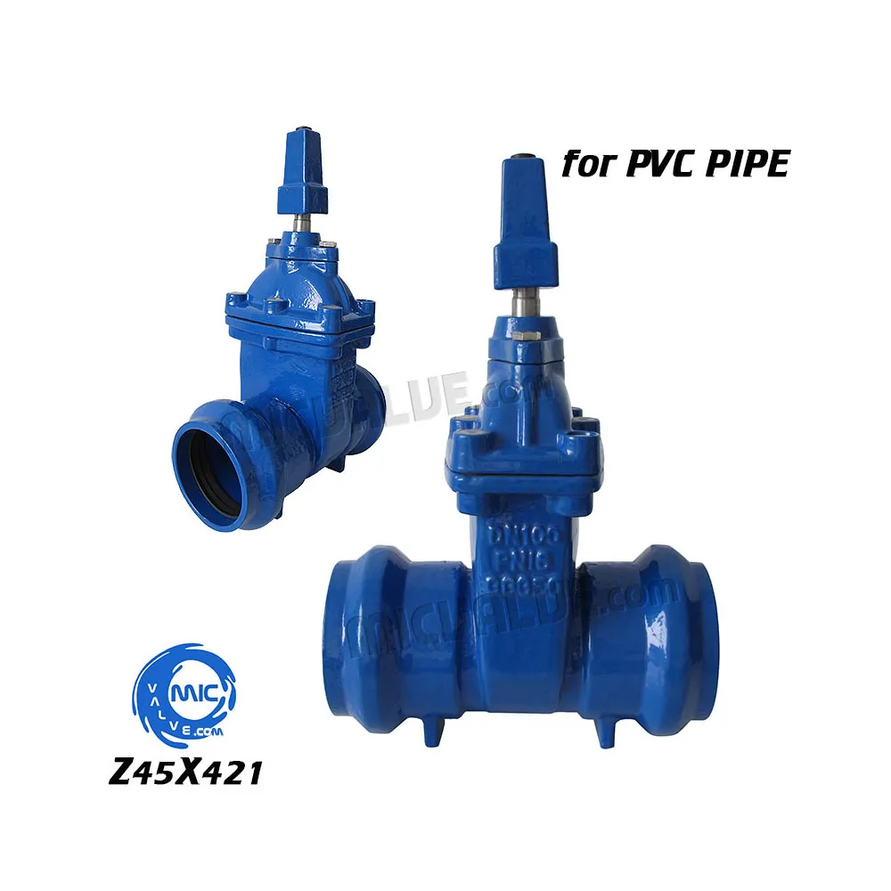Non-rising Stem Resilient Seated Gate Valve for PVC pipe — Z45X421
