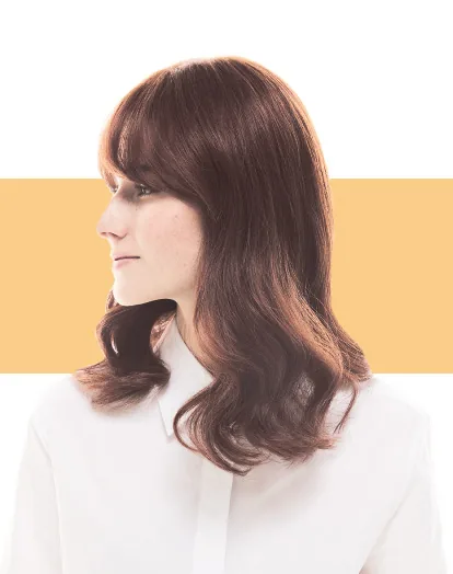 Side view of a Morning Star human hair wig