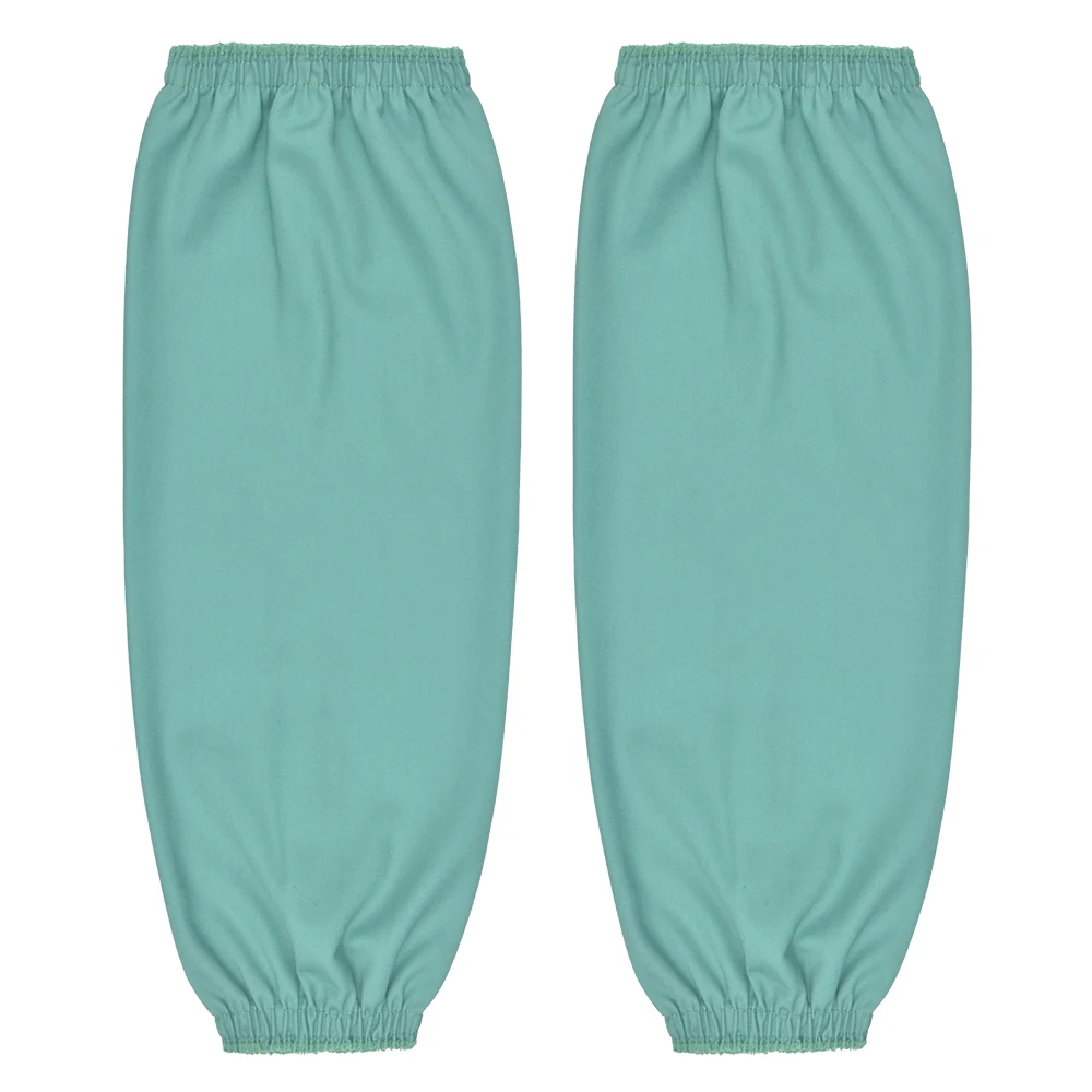 MS-180G green FR cotton welding sleeves