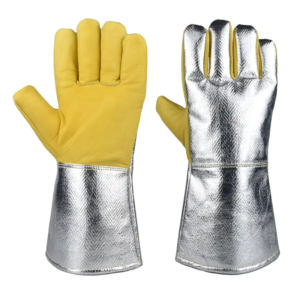 MS-761 welding gloves with aluminized back