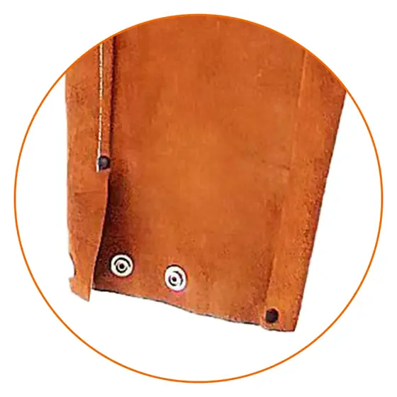 Pair of 23 inch leather welding sleeves