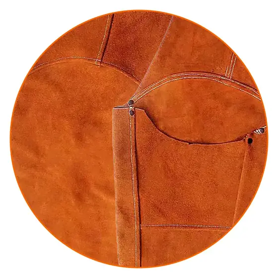 MS-339 leather welding sleeve with sling strap