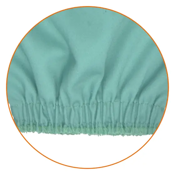 Pair of green flame resistant welding sleeves