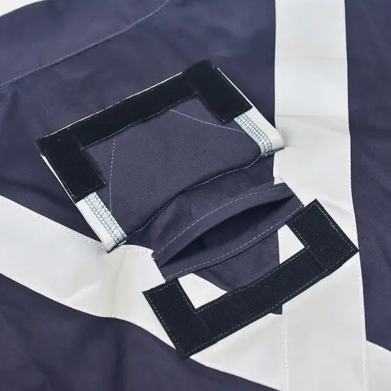 MS-329 FR jacket front closure