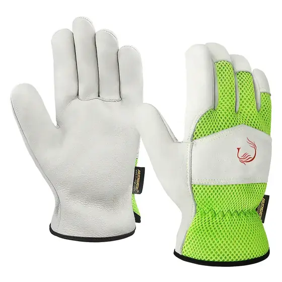 MS-953 cowhide leather driver work gloves