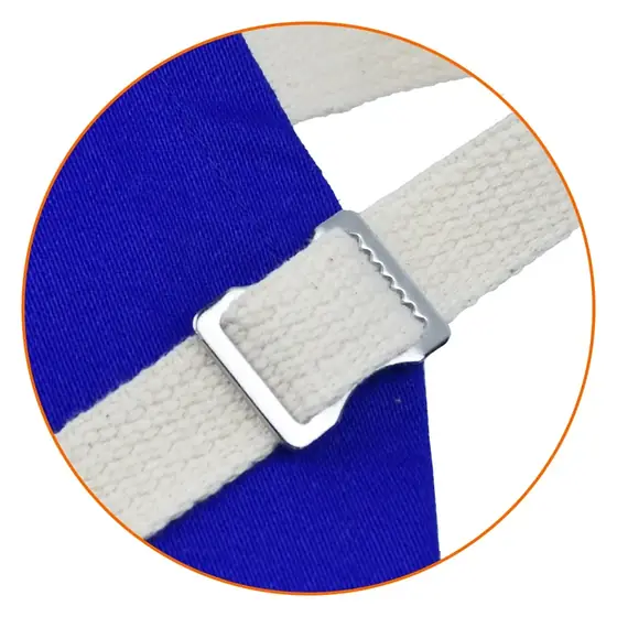 MS-483 FR cotton apron strap detail