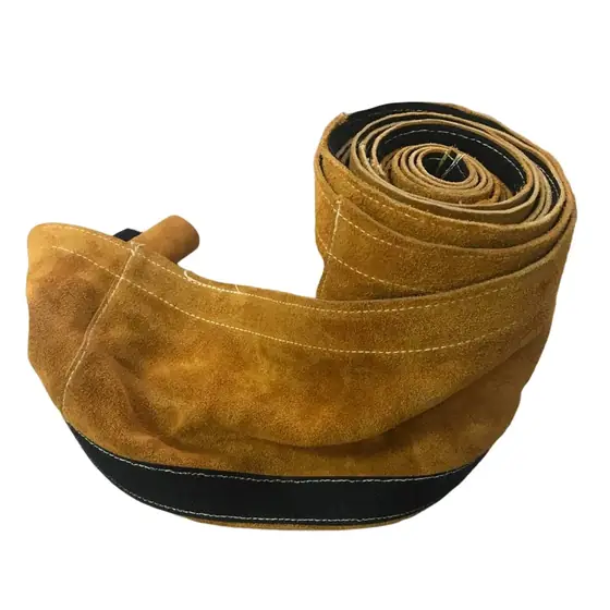 MS-CCL22V leather welding cable cover with hook and loop closure