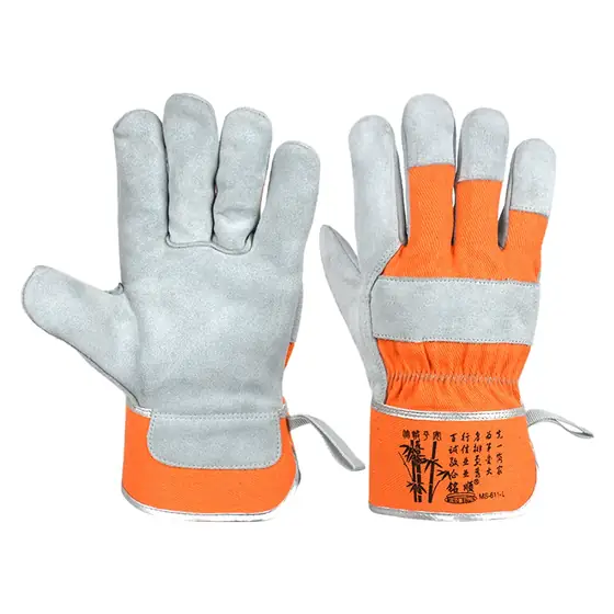 MS-611 premium leather work gloves