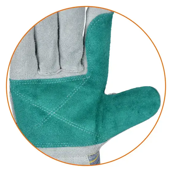 MS-605 work glove palm reinforcement detail