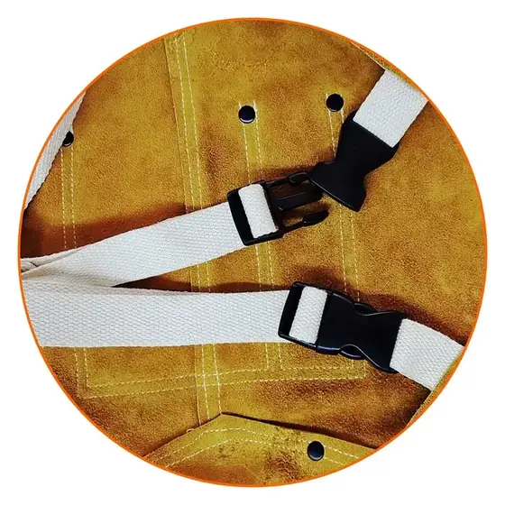 MS-360 split cowhide apron full length