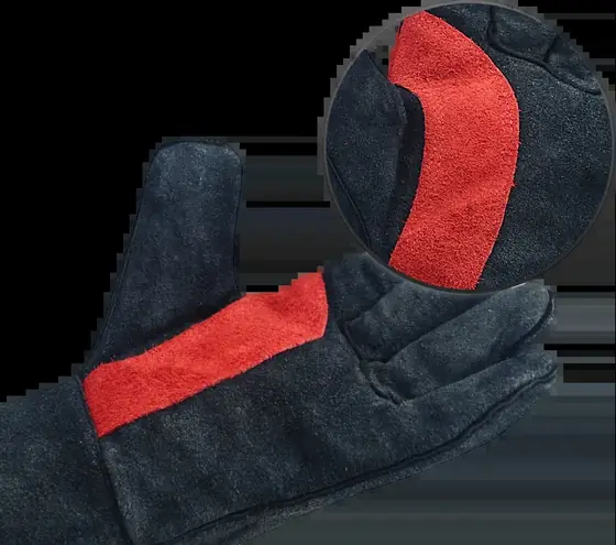MS-780 welding glove showing full cotton and foam lining