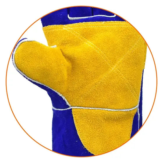 MS-776 welding glove palm view