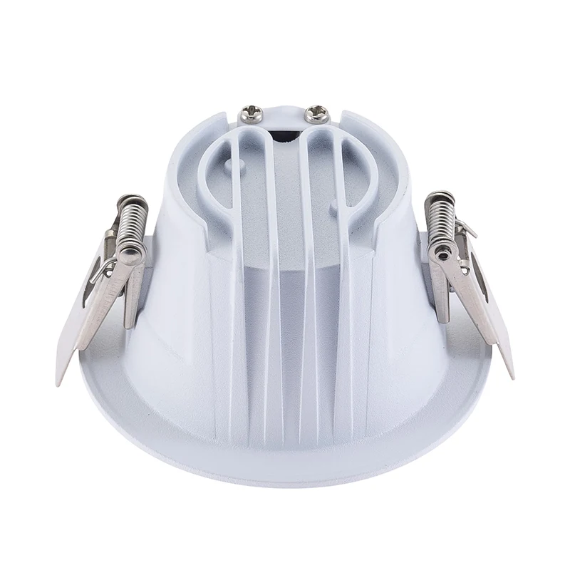 Side view of CG4015A recessed downlight showing its Ø130x62mm dimension and cut-out size