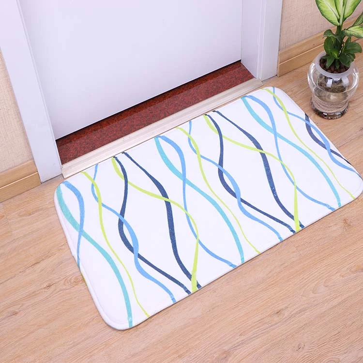 Comfortable Coral Velvet Indoor Door Mats