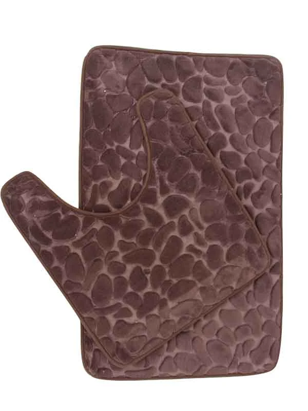 Microfiber Woven Bathroom Mat Sets
