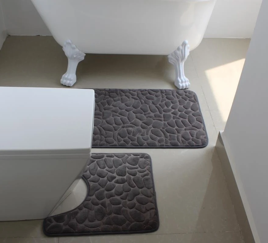 Microfiber Woven Bathroom Mat Sets extra photo