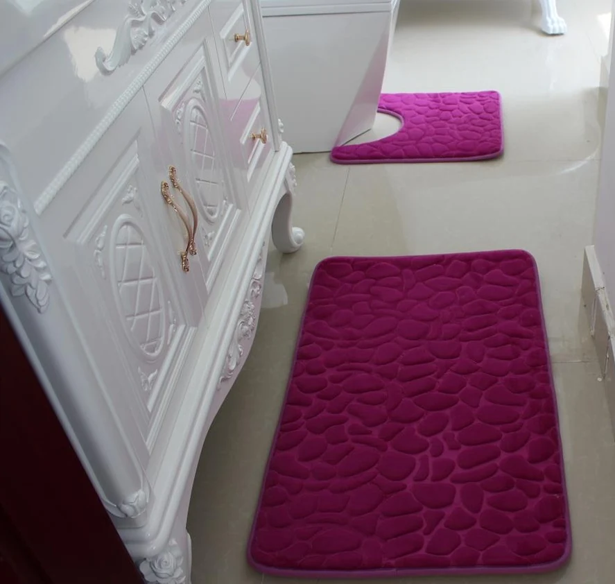 Microfiber Woven Bathroom Mat Sets extra photo