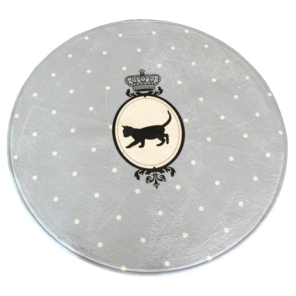 Printed Velvet Round Rugs extra photo