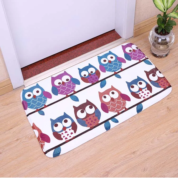 Superabsorbency Printed Coral Fleece Door Mat extra photo