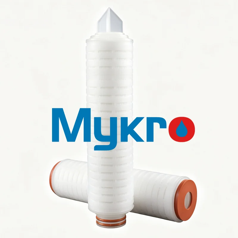 Depth pleated polypropylene filter cartridges in several lengths