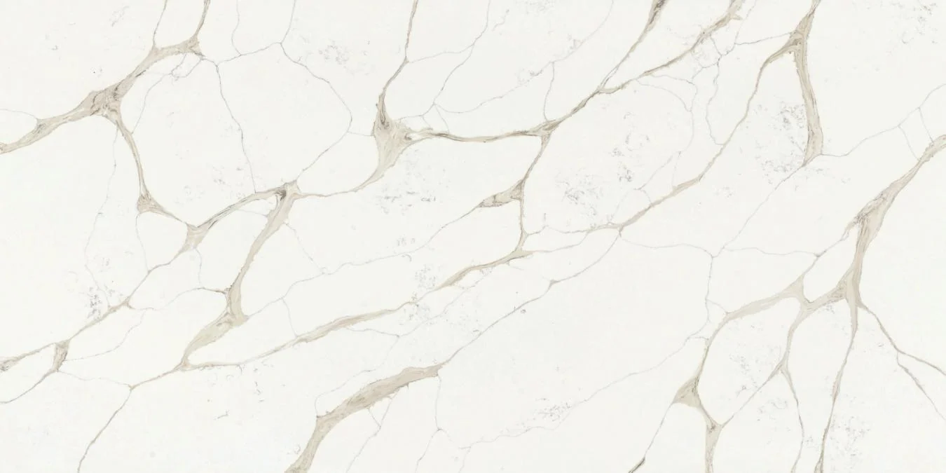 Calactta Frozen ASM341 ASM Marble-Look Quartz slab