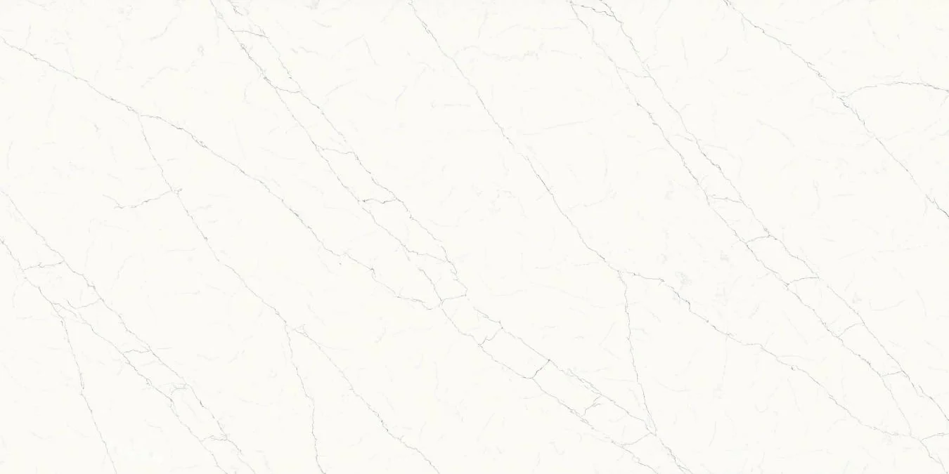 Elegant White ASM3408 ASM Marble-Look Quartz slab