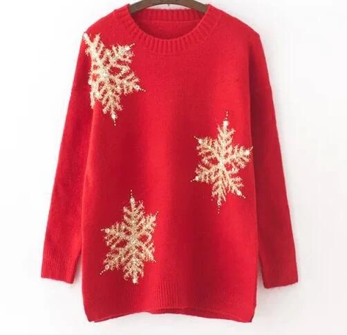 Snowflake Jacquard Sweater