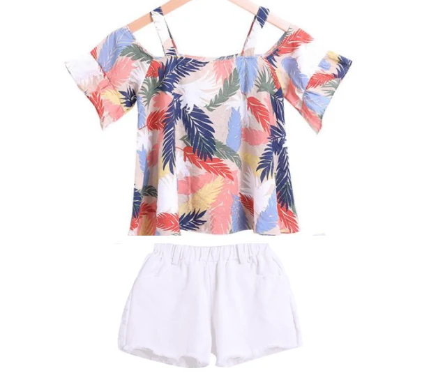 Tropical Print Top & Short Set