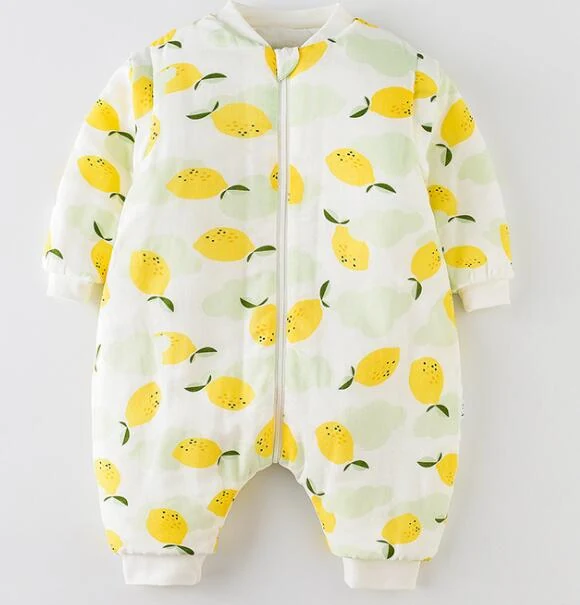 Lemon Print Baby Romper