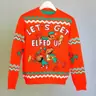 Elf Slogan Christmas Sweater