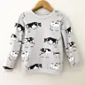 Cow Print Baby Pullover