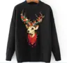 Reindeer Floral Sweater