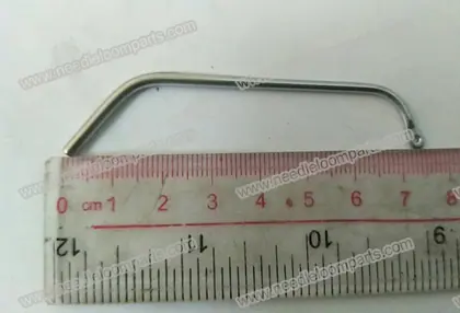 WEFT NEEDLE WITH GROOVE