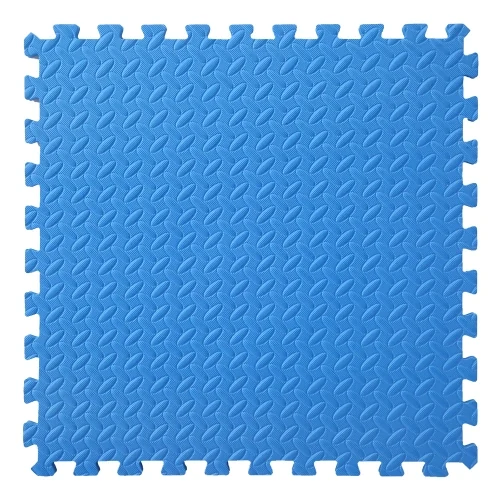 Leaf pattern EVA gym floor mat with interlocking edges