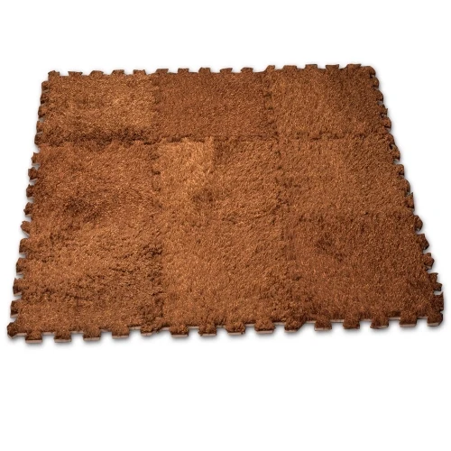 Suede pattern EVA foam mat used in a home interior