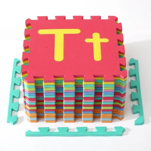 Alphabet puzzle baby play mat tiles
