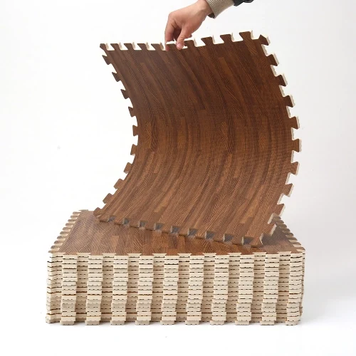 Wood Grain EVA Foam Mat detail 1