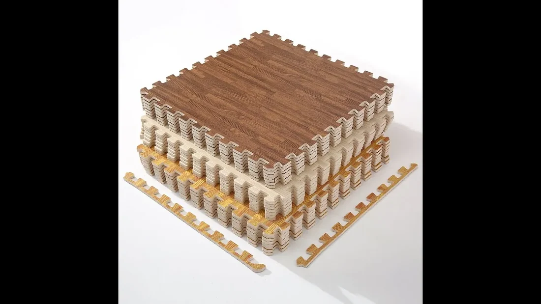 Wood Grain EVA Foam Mat video preview
