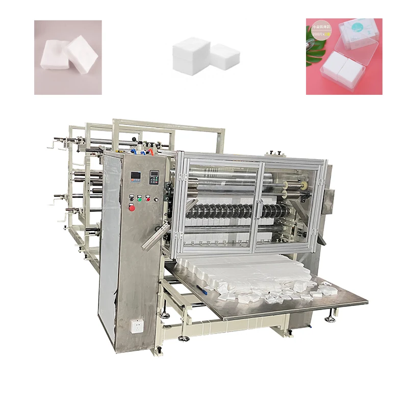 Square Cotton Pads Making Machine With Custom Embossing