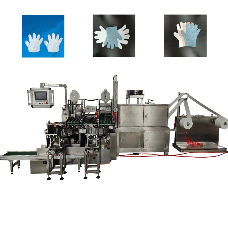 Non Woven Gloves Making Machines on the production floor