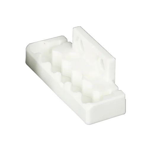 Two-pole high-frequency steatite ceramic terminal block with copper connector inserts