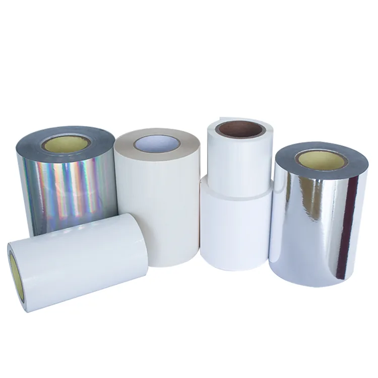 Glossy White BOPP Waterproof Polypropylene Label Film Roll view 5