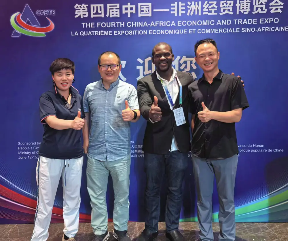 At the Fourth China-Africa Economic and Trade Expo