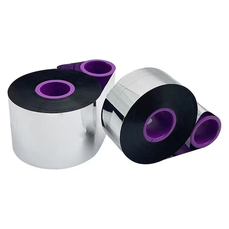 Wax resin TTO ribbon roll for high speed thermal transfer overprinters
